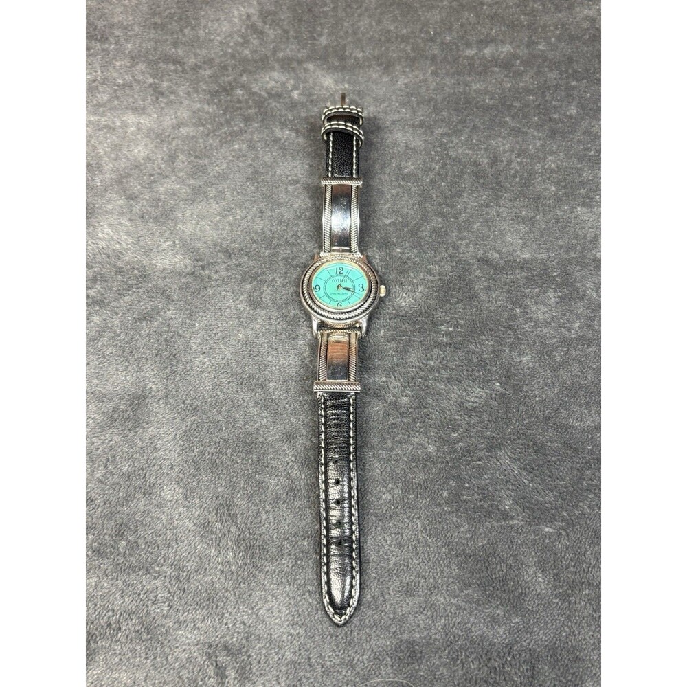 Ecclissi Sterling Silver 925 Turquoise Ladies Watch Parts/Repair Untested